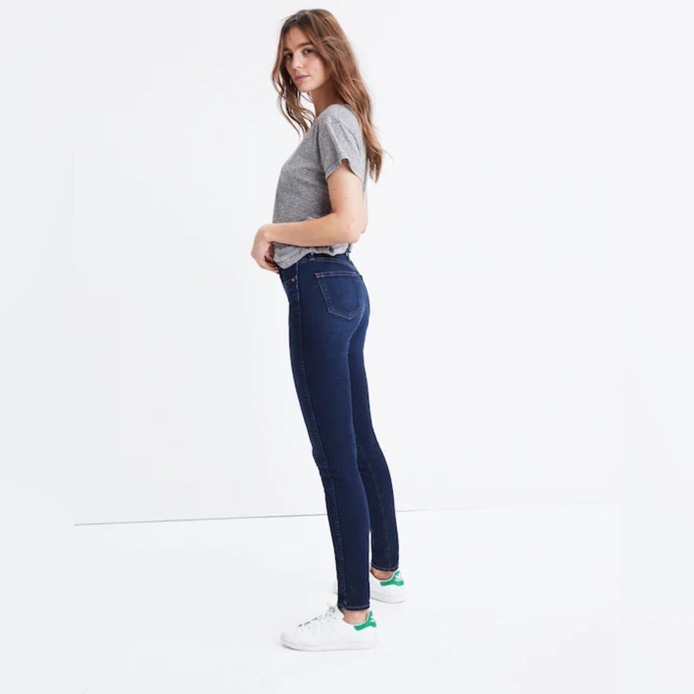 Madewell 10" High-Rise Skinny Jeans in Hayes Wash 29